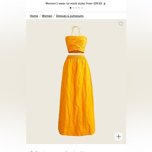 J.Crew collection NWT textured satin skirt set lined with pockets sz L set - Picture 2 of 16